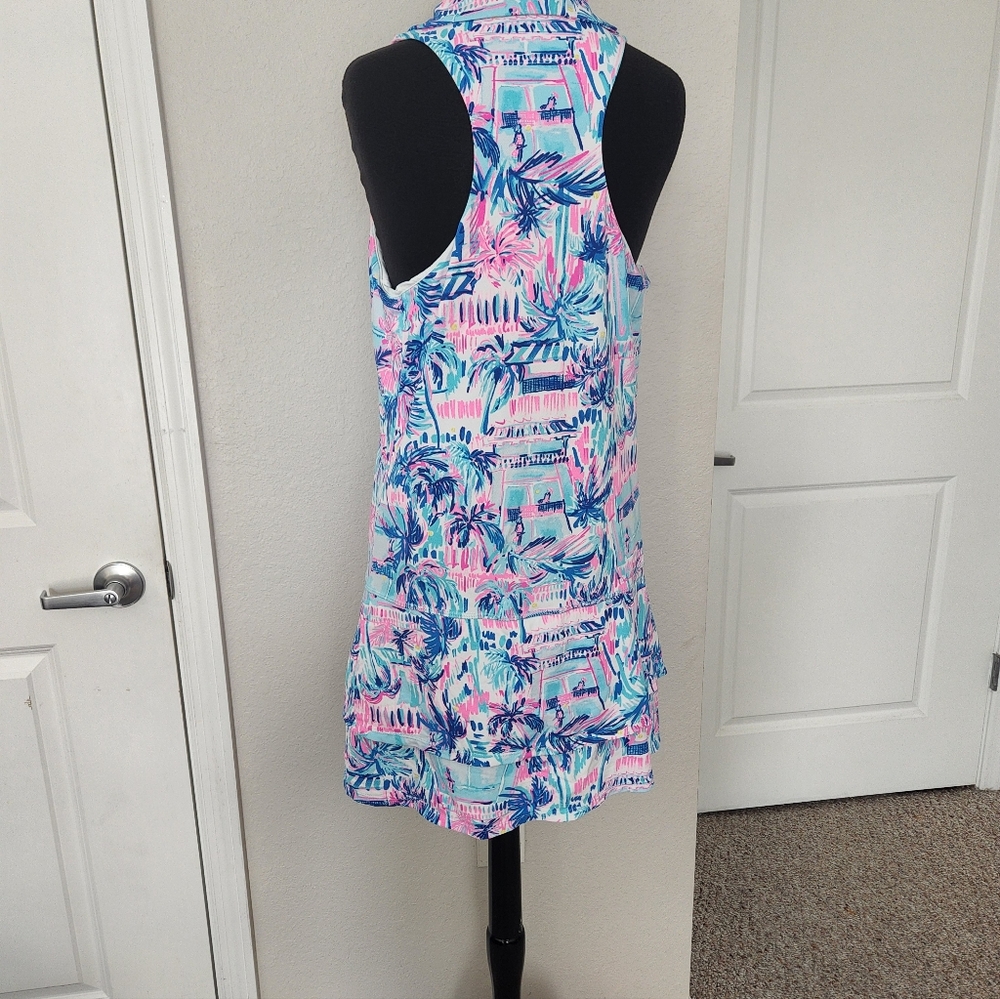 Lilly Pulitzer Vibrant Blue and Pink Mini Dress - Picture 6 of 12